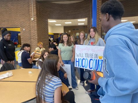 Homecoming Court "Proposal" during lunches on 9/30/2022.