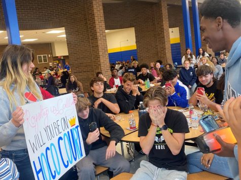 Homecoming Court "Proposal" during lunches on 9/30/2022.