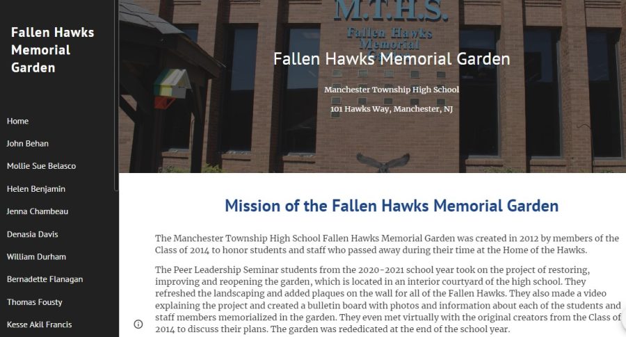 Students Create Website for Fallen Hawks Memorial Garden