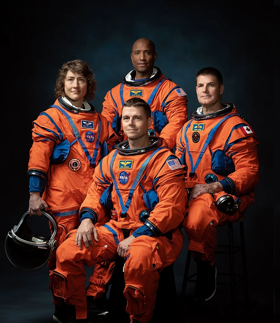 The Crew of Artemis II, featuring the first African-American, Woman, and Canadian National to be near the Moon.