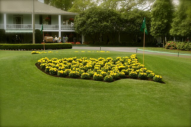 The flowerbed at Augusta National, as seen in 2007